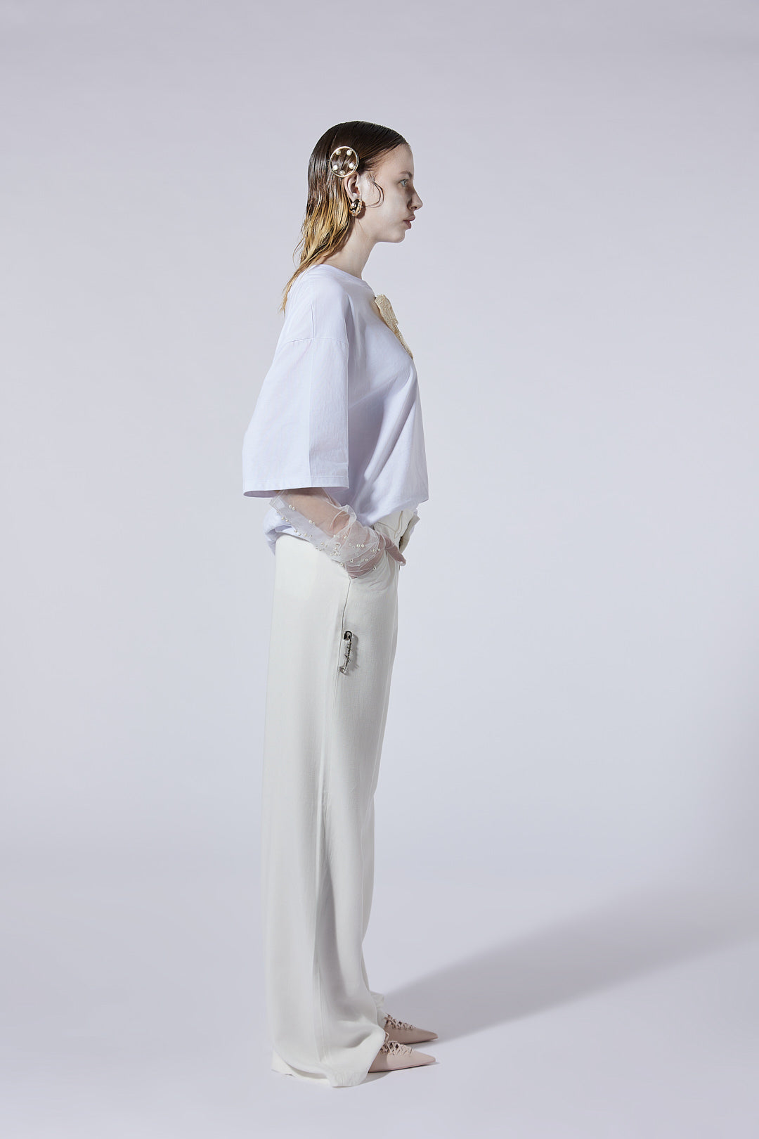 The Baggy Trousers in Off White