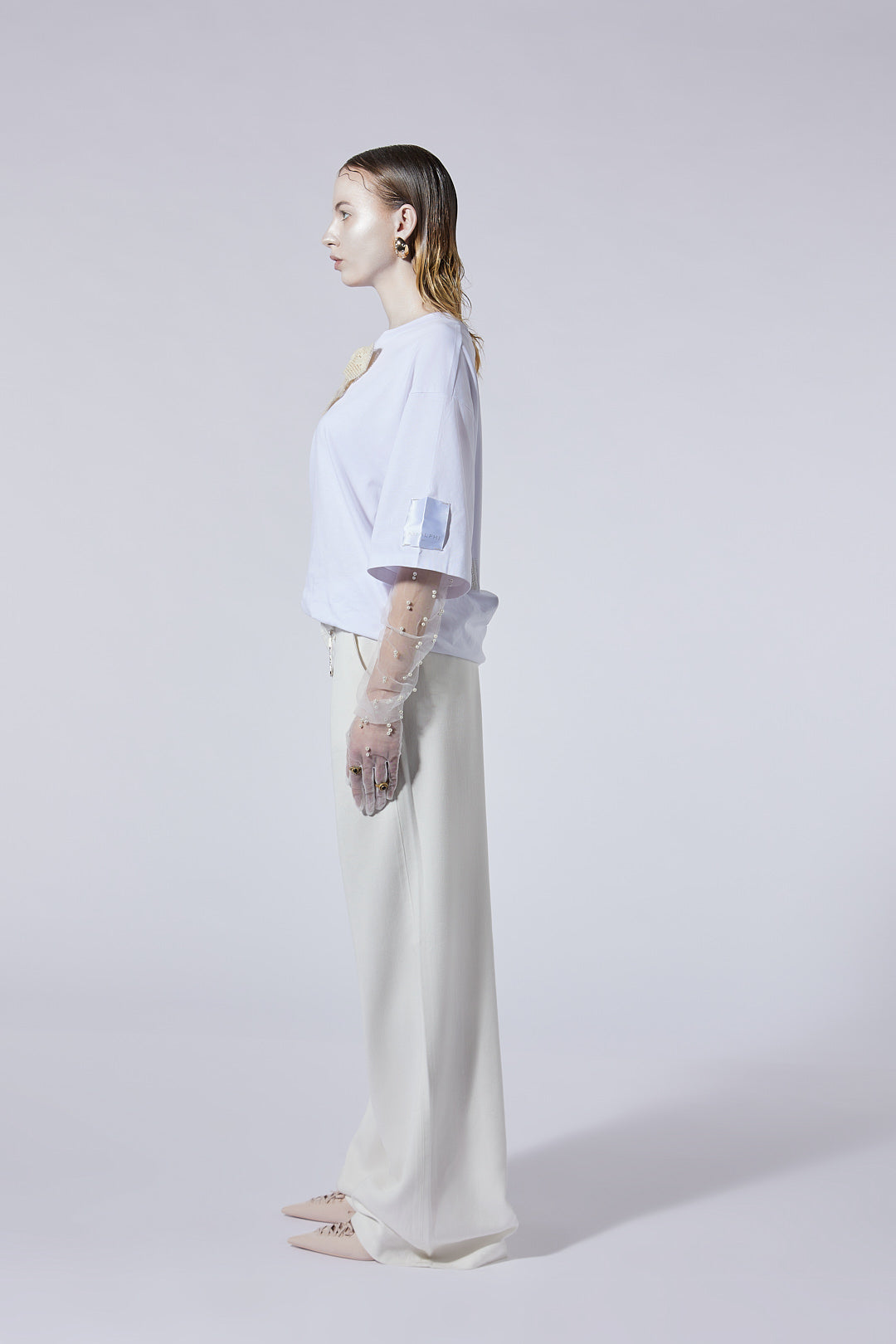 The Baggy Trousers in Off White