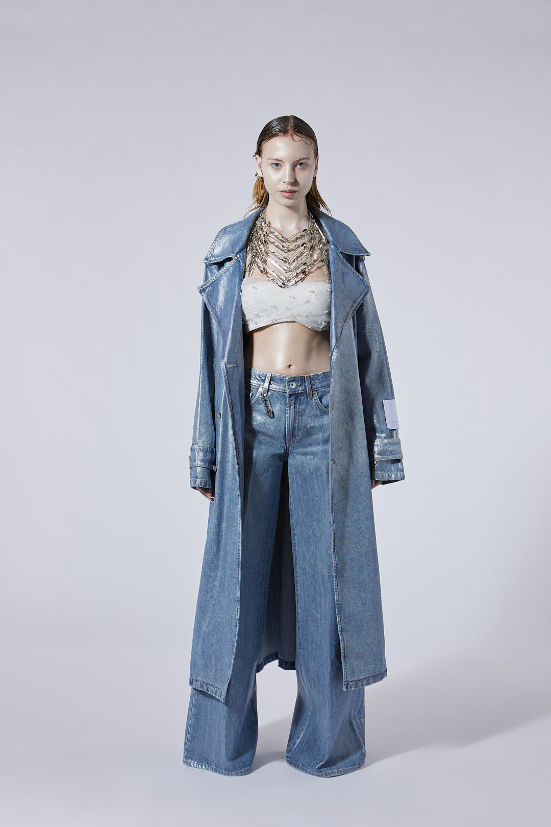 The Oversized Trench in Pearl Wash