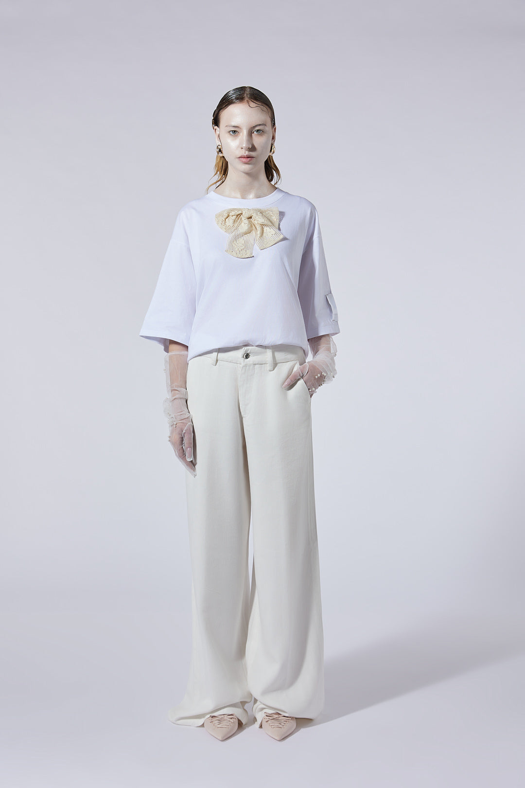 The Baggy Trousers in Off White