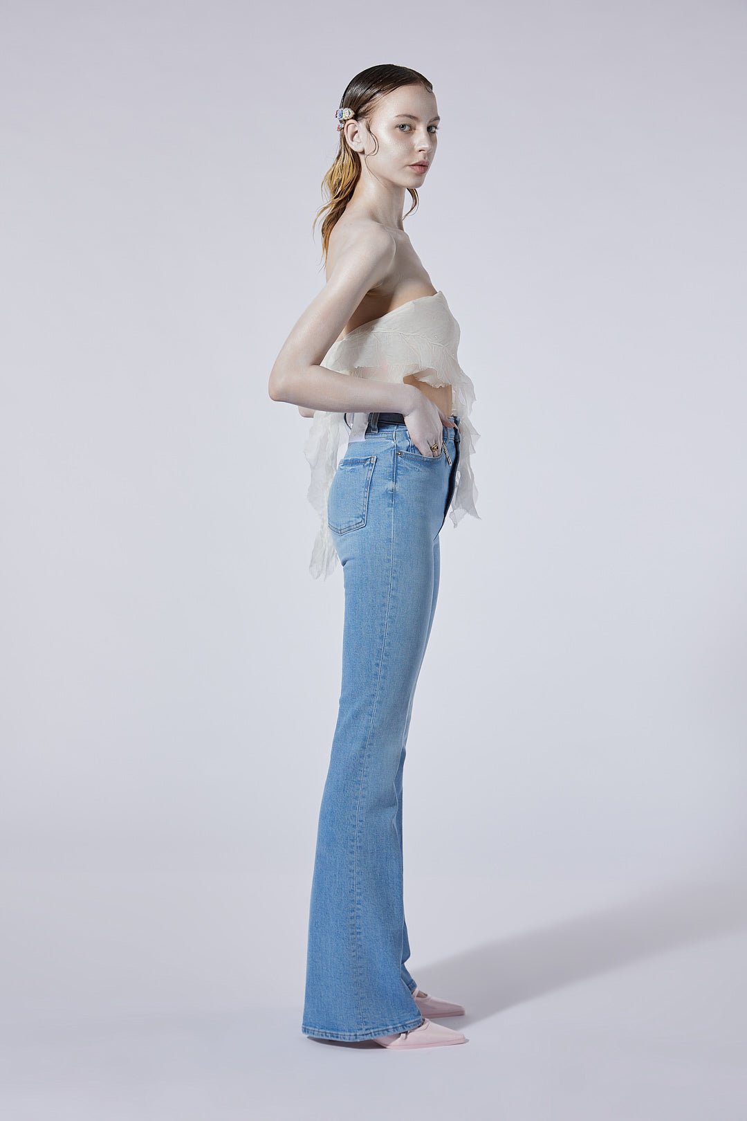 The Bootcut in Sky Wash