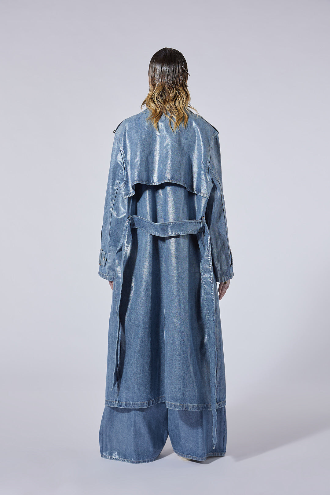 The Oversized Trench in Pearl Wash