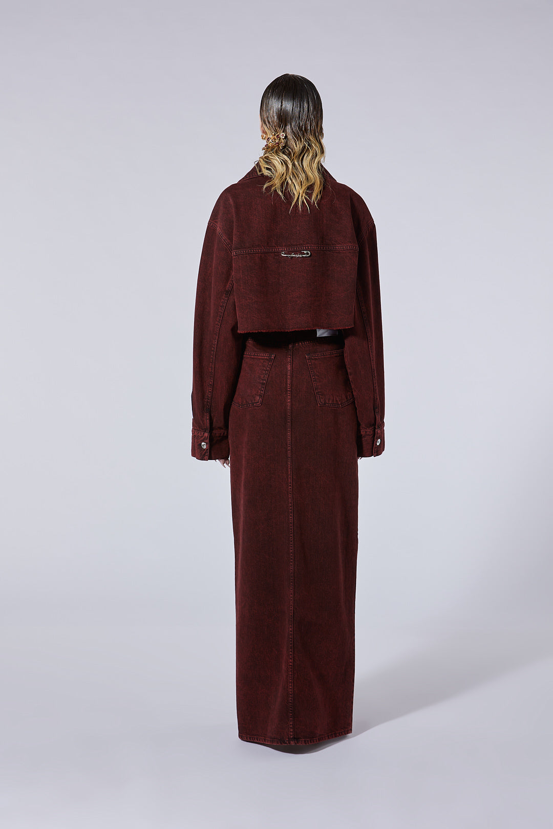 The Cropped Jacket in Velvet Wash
