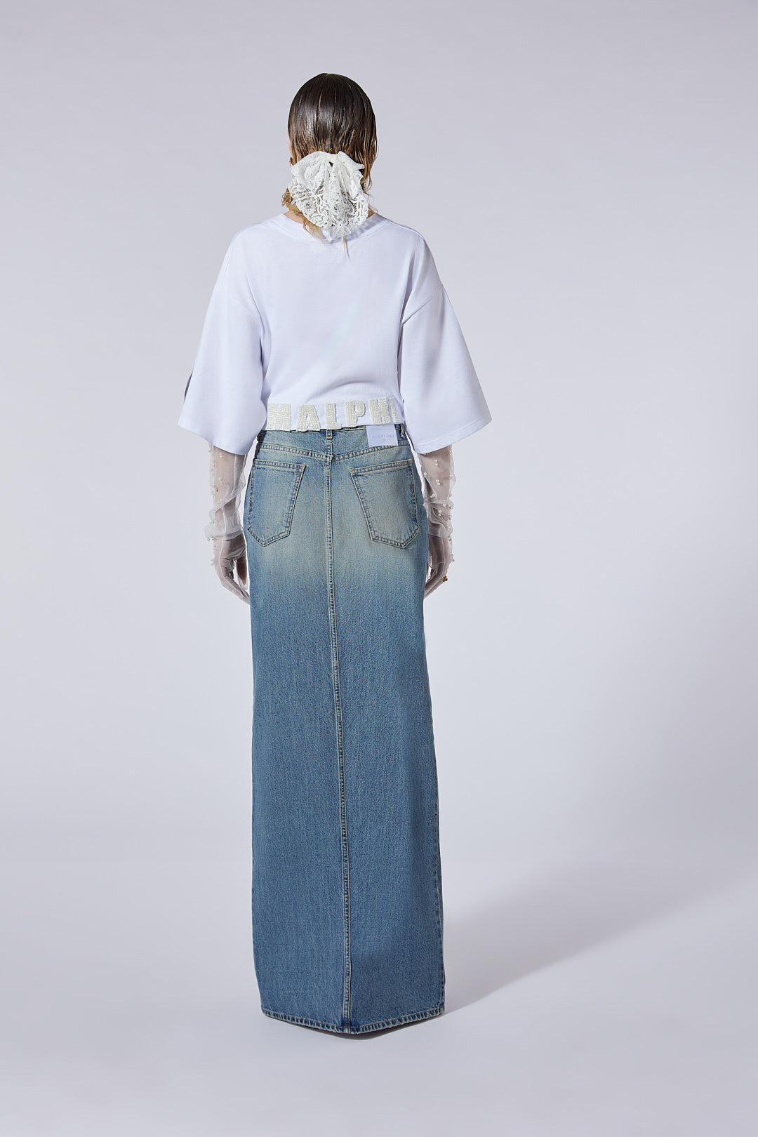 The High Long Skirt in Sugar Wash
