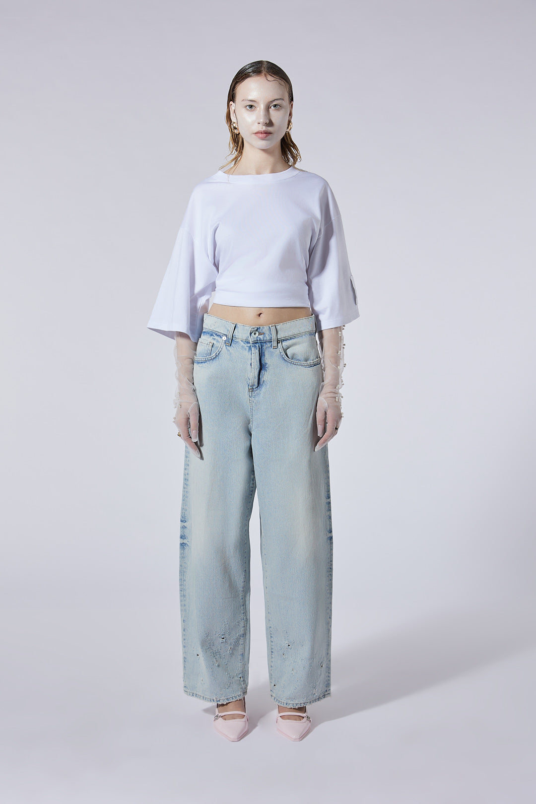 The Low Baggy in Cloud Wash